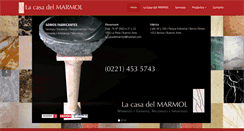 Desktop Screenshot of lacasadelmarmol.com.ar